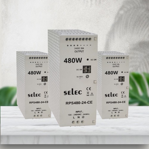 Selec RPS480-24 Bộ nguồn 24VDC bảo vệ quá tải quá áp dòng 20A 480W